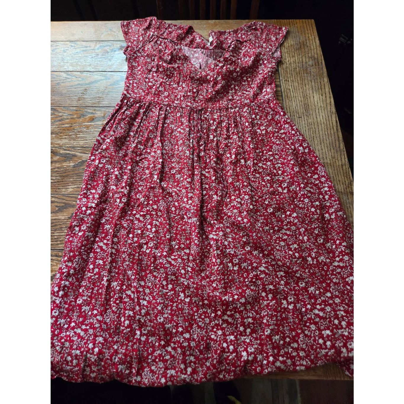 Christy Dawn The Dawn Dress In Red&White Floral